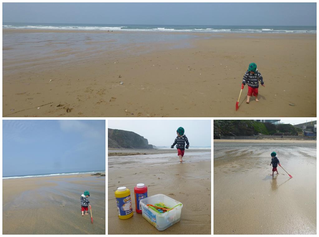 boy on the beach