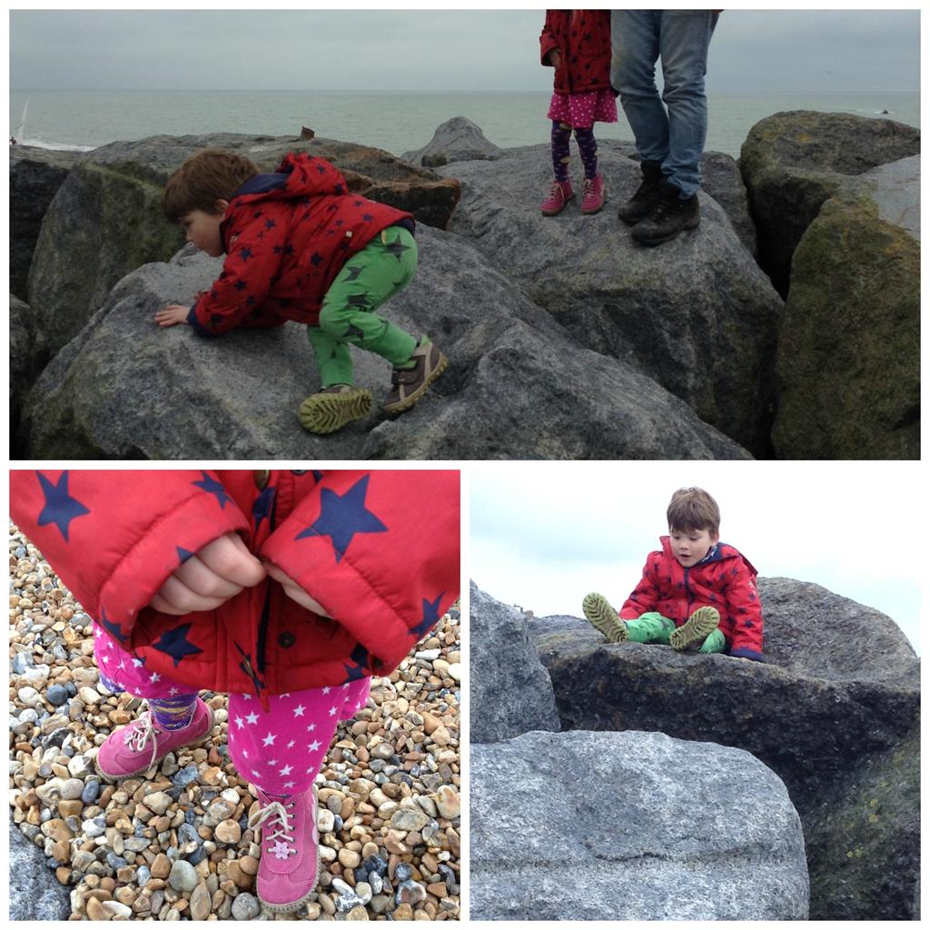 boots at the beach