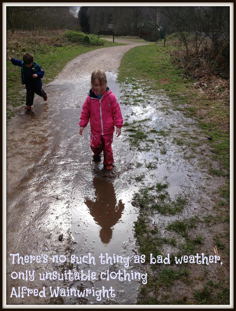 muddy puddles