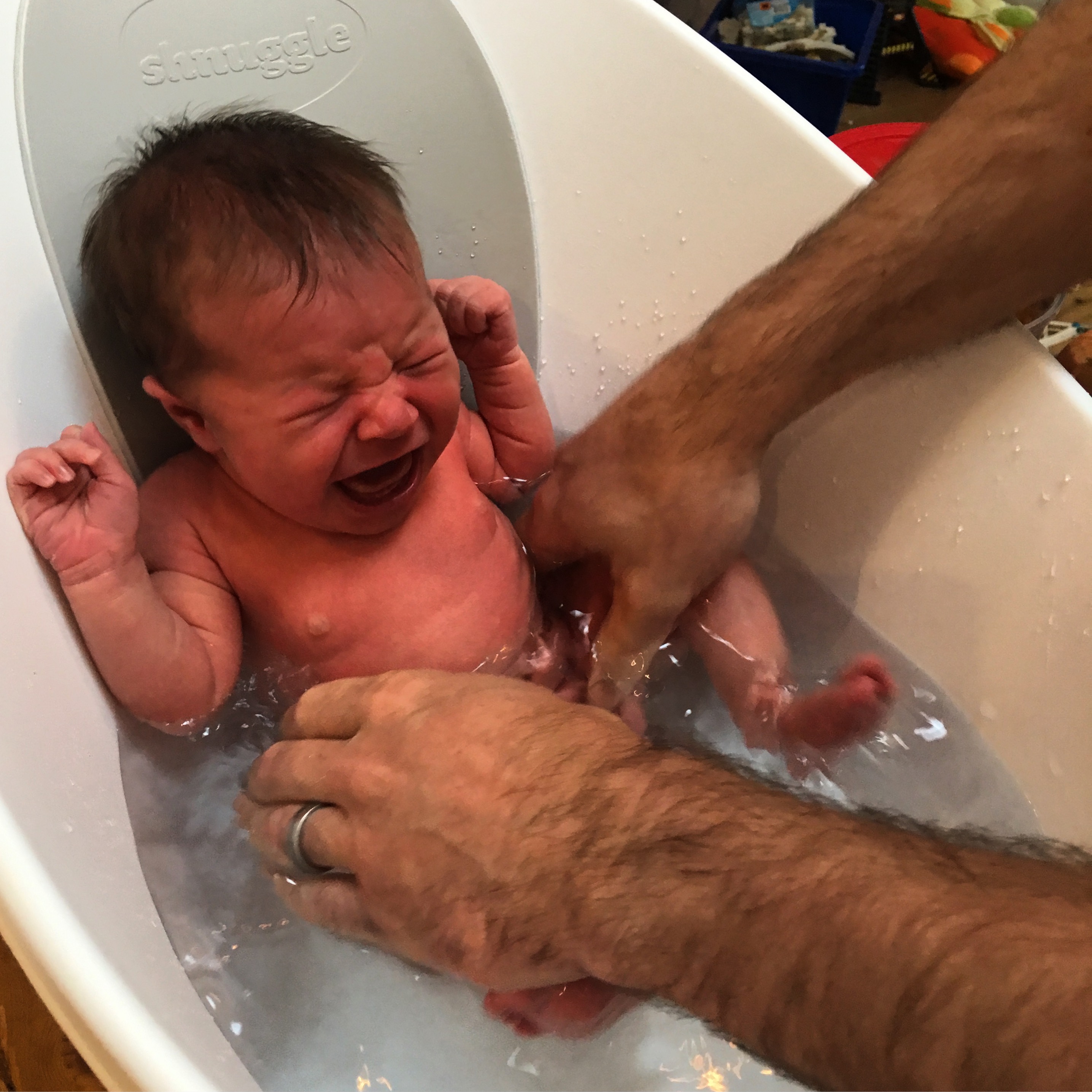 first bath