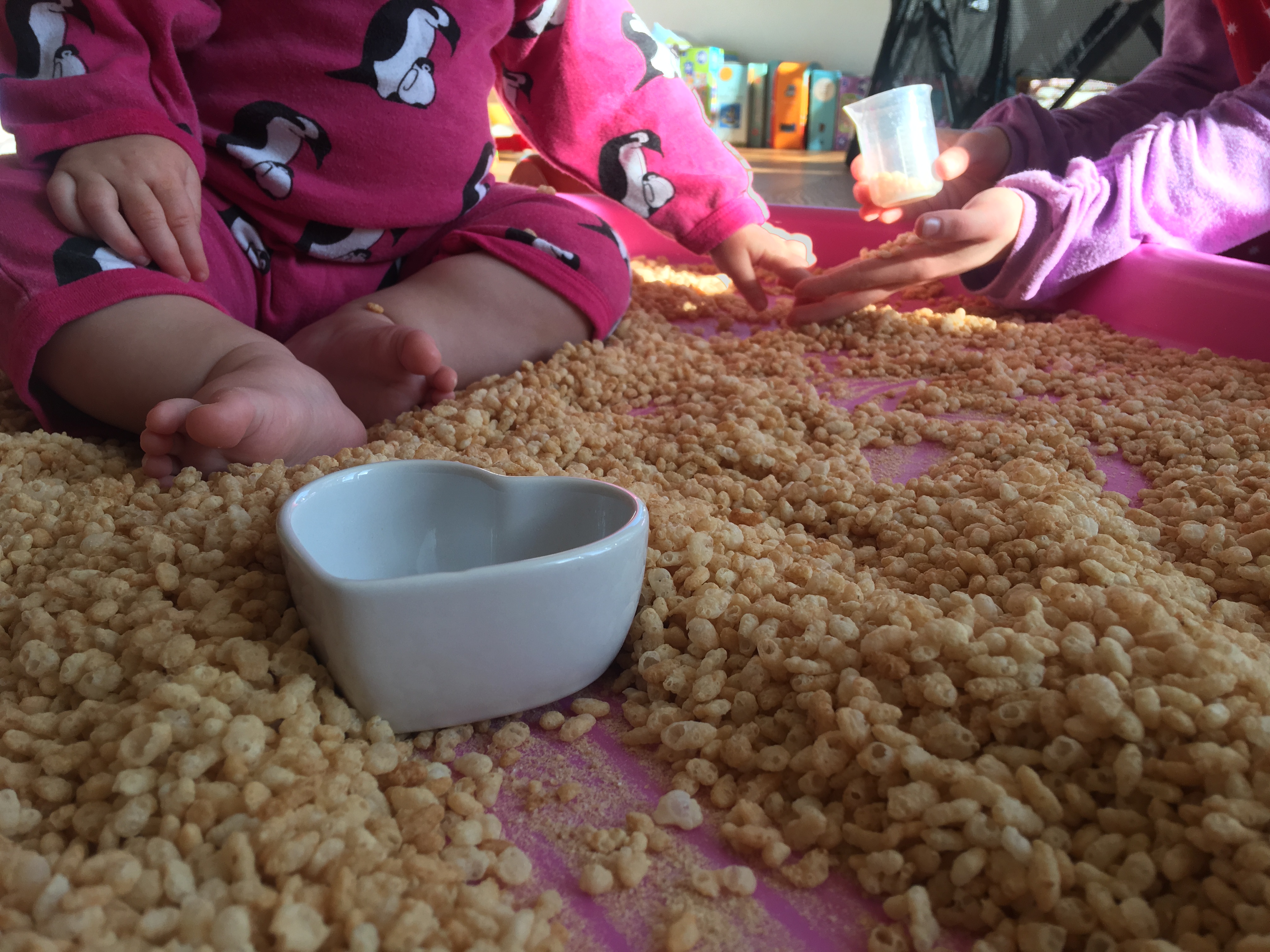 sensory rice play