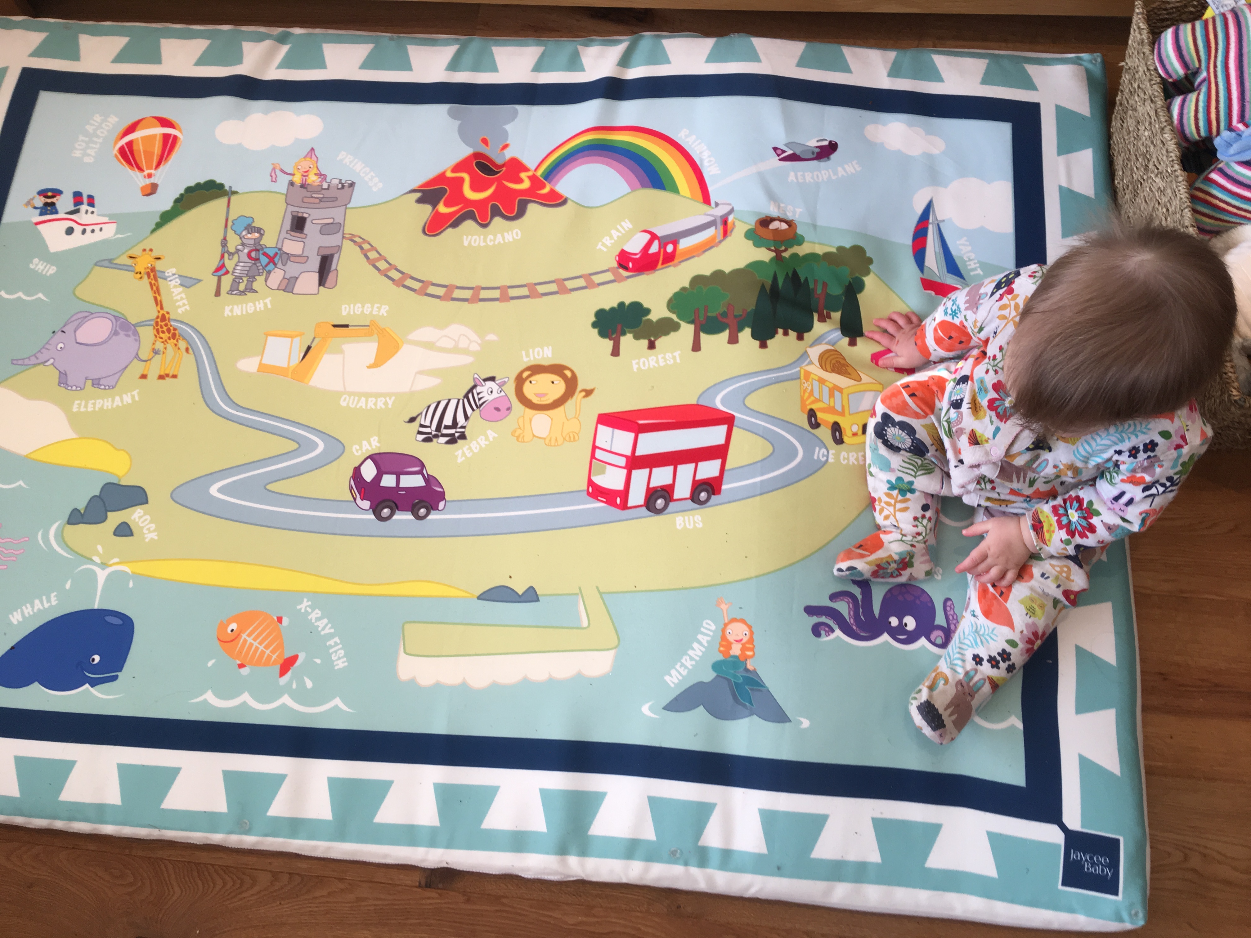 rainbow playmat